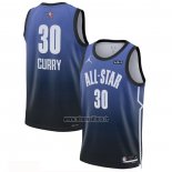Maillot All Star 2023 Golden State Warriors Stephen Curry NO 30 Bleu