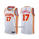 Maillot Atlanta Hawks Clint Capela No 17 Association 2020-21 Blanc