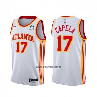 Maillot Atlanta Hawks Clint Capela No 17 Association 2020-21 Blanc