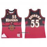 Maillot Atlanta Hawks Dikembe Mutombo NO 55 Retro Rouge