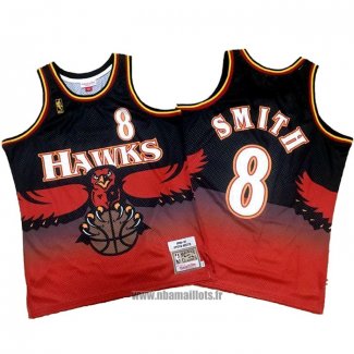 Maillot Atlanta Hawks Steve Smith No 8 Retro Rouge