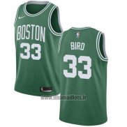 Maillot Boston Celtics Bird No 33 Ville 2017-18 Vert