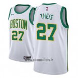 Maillot Boston Celtics Daniel Theis No 27 Ville 2018-19 Blanc