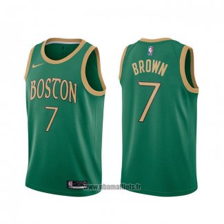 Maillot Boston Celtics Jaylen Brown NO 7 Ville 2019-20 Vert