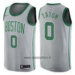 Maillot Boston Celtics Jayson Tatum No 0 Ville Gris