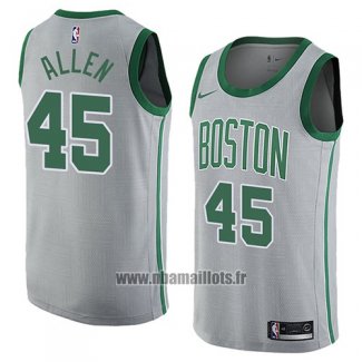 Maillot Boston Celtics Kadeem Allen No 45 Ville 2018 Gris