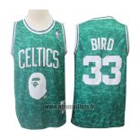 Maillot Boston Celtics Larry Bird No 33 Mitchell & Ness Vert