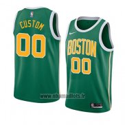 Maillot Boston Celtics Personnalise Earned 2018-19 Vert