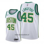 Maillot Boston Celtics Romeo Langford No 45 Ville 2019-20 Blanc