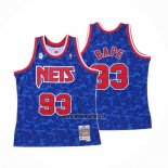 Maillot Brooklyn Nets Bape NO 93 Hardwood Classic Bleu