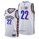 Maillot Brooklyn Nets Caris Levert No 22 Ville Lgbtq Pride Night 2020 Blanc