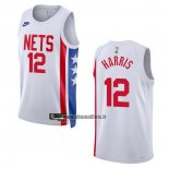 Maillot Brooklyn Nets Joe Harris NO 12 Classic 2022-23 Blanc