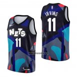 Maillot Brooklyn Nets Kyrie Irving NO 11 Ville 2023-24 Noir