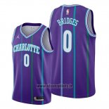 Maillot Charlotte Hornets Miles Bridges No 0 Classic 2019-20 Volet