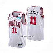 Maillot Chicago Bulls Demar Derozan NO 11 Association 2021 Blanc