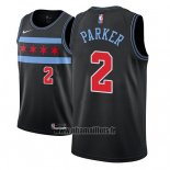 Maillot Chicago Bulls Jabari Parker No 2 Ville 2018-19 Noir