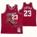 Maillot Chicago Bulls Michael Jordan NO 23 Juic Wrld x Br Rouge