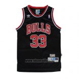 Maillot Chicago Bulls Scottie Pippen No 33 Retro Noir