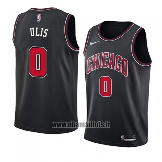 Maillot Chicago Bulls Tyler Ulis No 0 Statement 2018 Noir