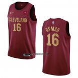 Maillot Cleveland Cavaliers Cedi Osman NO 16 Icon 2022-23 Rouge