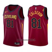 Maillot Cleveland Cavaliers Jose Calderon No 81 Icon 2017-18 Rouge