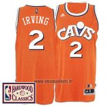 Maillot Cleveland Cavaliers Kyrie Irving No 2 Retro Orange