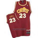 Maillot Cleveland Cavaliers Lebron James No 23 Retro 2008 Rouge