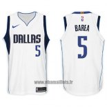 Maillot Dallas Mavericks J.j. Barea No 5 2017-18 Blanc