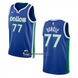 Maillot Dallas Mavericks Luka Doncic NO 77 Ville 2022-23 Bleu