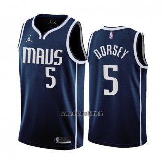 Maillot Dallas Mavericks Tyler Dorsey NO 5 Statement 2022-23 Bleu