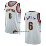 Maillot Denver Nuggets Deandre Jordan NO 6 Ville 2022-23 Blanc