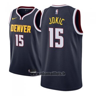 Maillot Denver Nuggets Nikola Jokic No 15 Icon 2018-19 Bleu