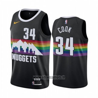 Maillot Denver Nuggets Tyler Cook No 34 Ville Noir