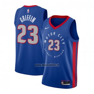 Maillot Detroit Pistons Blake Griffin No 23 Ville 2020-21 Bleu