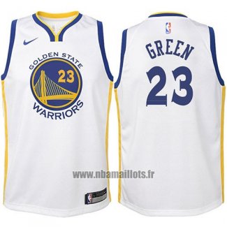 Maillot Enfant Golden State Warriors Draymond Green No 23 2017-18 Blanc