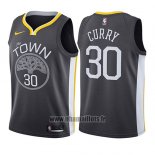Maillot Enfant Golden State Warriors Stephen Curry No 30 Statement 2017-18 Gris