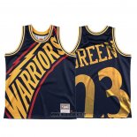 Maillot Golden State Warriors Draymond Green NO 23 Mitchell & Ness Big Face Bleu