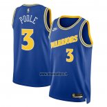 Maillot Golden State Warriors Jordan Poole NO 3 Classic 2022-23 Bleu