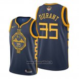 Maillot Golden State Warriors Kevin Durant No 35 2019 Bleu