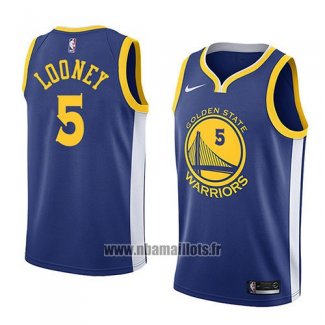 Maillot Golden State Warriors Kevon Looney No 5 Icon 2018 Bleu