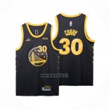 Maillot Golden State Warriors Stephen Curry NO 30 Fmvp 2022 Noir