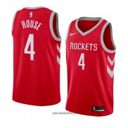 Maillot Houston Rockets Danuel House No 4 Icon 2018 Rouge