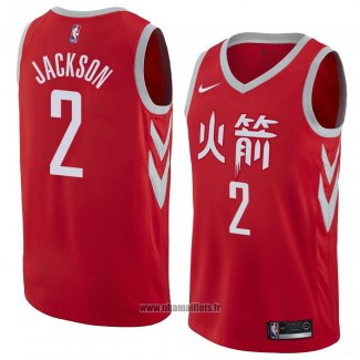 Maillot Houston Rockets Demetrius Jackson No 2 Ville 2018 Rouge