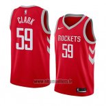 Maillot Houston Rockets Gary Clark No 59 Icon 2018 Rouge