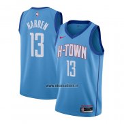 Maillot Houston Rockets James Harden No 13 Ville 2020-21 Bleu