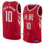 Maillot Houston Rockets Michael Carter-williams No 10 Ville 2018 Rouge