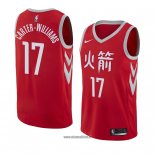 Maillot Houston Rockets Michael Carter-williams No 17 Ville 2017-18 Rouge