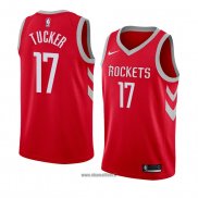 Maillot Houston Rockets P.j. Tucker No 17 Ville 2018 Rouge