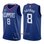 Maillot Los Angeles Clippers Danilo Gallinari No 8 Icon 2017-18 Bleu