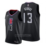 Maillot Los Angeles Clippers Paul George No 13 Statement 2019 Noir
